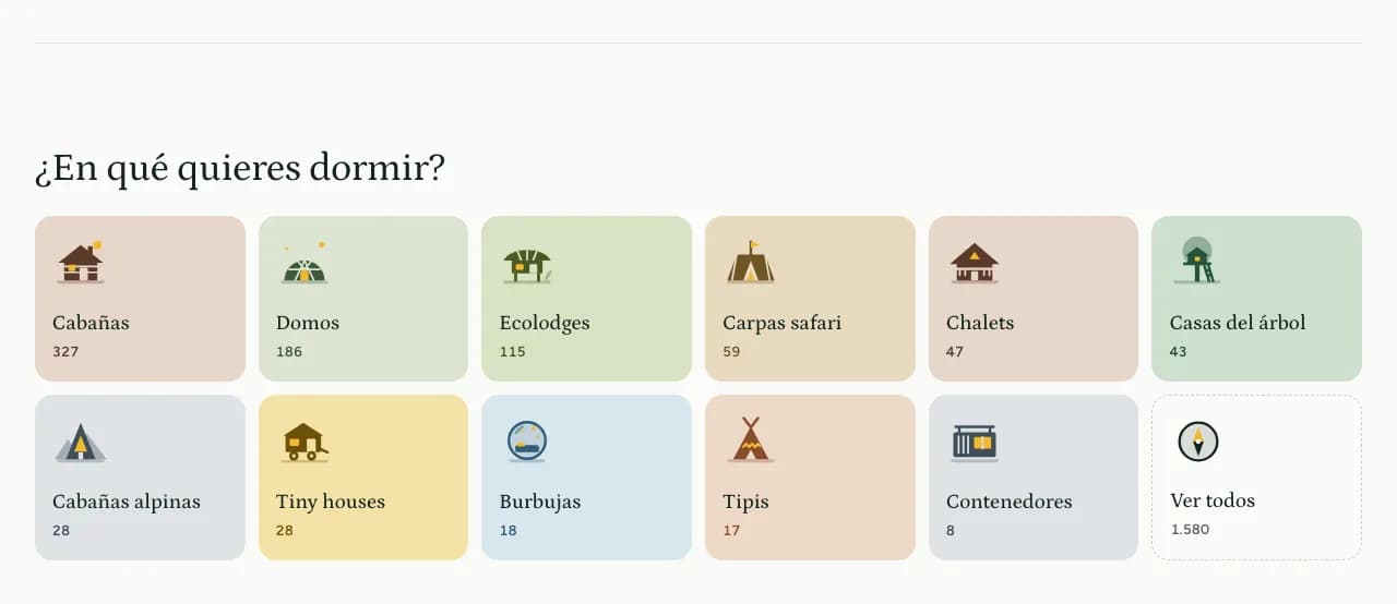 Variant with illustrated icons per accommodation type